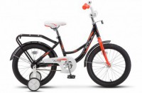 Детский велосипед Stels Flyte 18" Z011 Чёрный красный 2022 - магазин СпортДоставка. Спортивные товары интернет магазин в Белгороде 