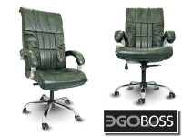 Офисное массажное кресло EGO BOSS EG1001 Малахит в комплектации ELITE натуральная кожа - магазин СпортДоставка. Спортивные товары интернет магазин в Белгороде 