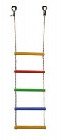 Детская веревочная лестница для ДСК 5 перекладин цвет радуга ЛВ5-3В - магазин СпортДоставка. Спортивные товары интернет магазин в Белгороде 