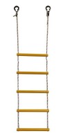 Детская веревочная лестница для ДСК  5 перекладин желтая ЛВ5-2В - магазин СпортДоставка. Спортивные товары интернет магазин в Белгороде 